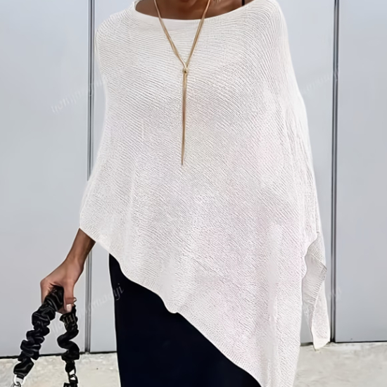 Shawl-style Crochet Swimsuit Cover-up Women's Off-shoulder Top
