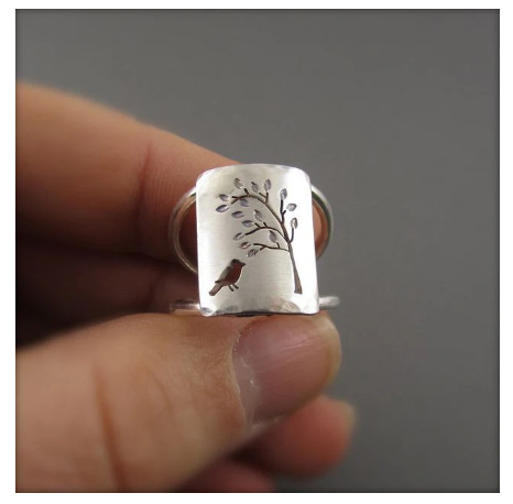 Fashionable Minimalist Openwork Light-luxury Ring