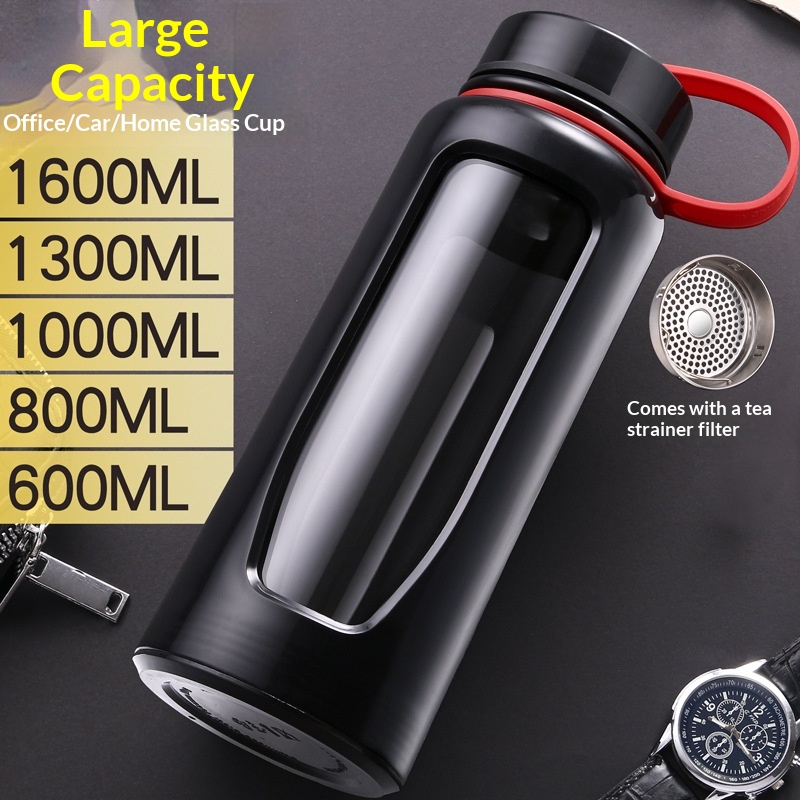 Large-capacity Glass Teacup Portable