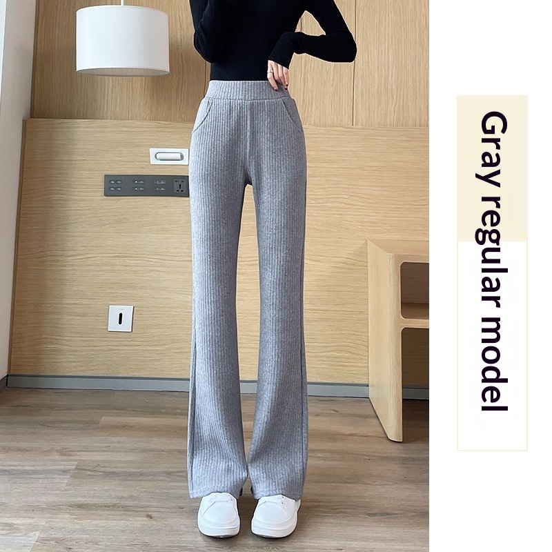 Chenille Wide-leg Pants For Women Extra-thick Version