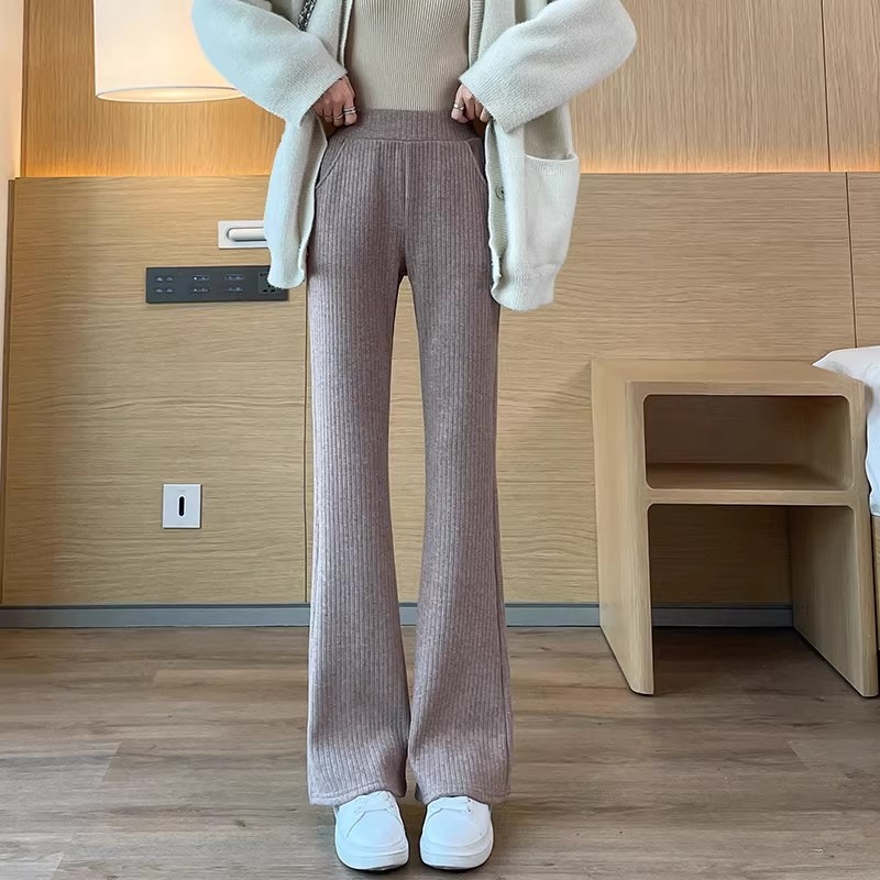 Chenille Wide-leg Pants For Women Extra-thick Version