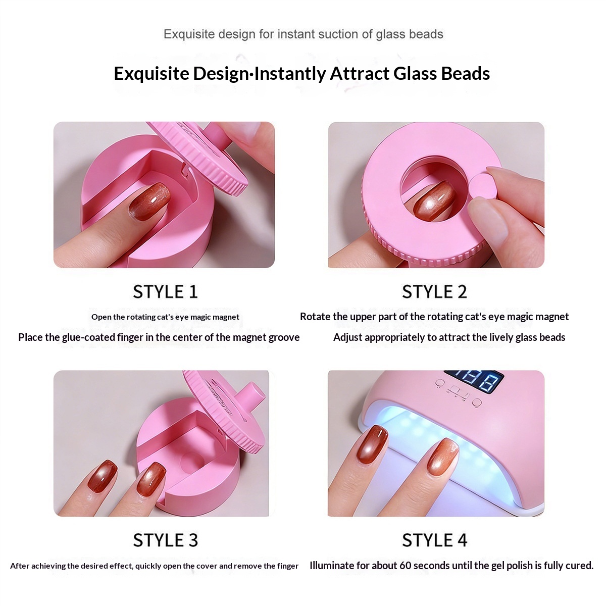 High-magnetic Fast-attaching Wide-beam Glass Bead Cat-eye Magnet