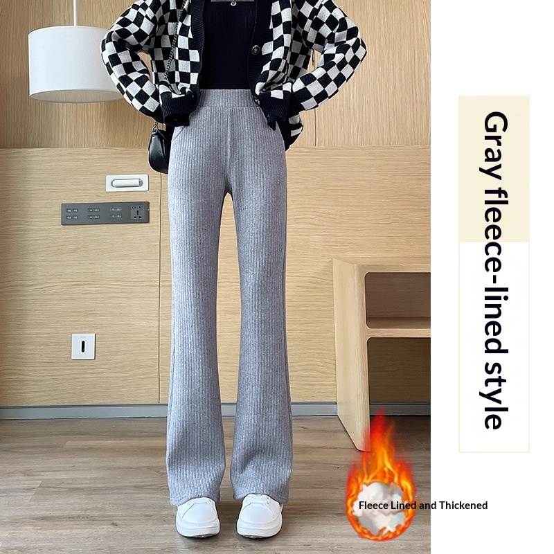 Chenille Wide-leg Pants For Women Extra-thick Version