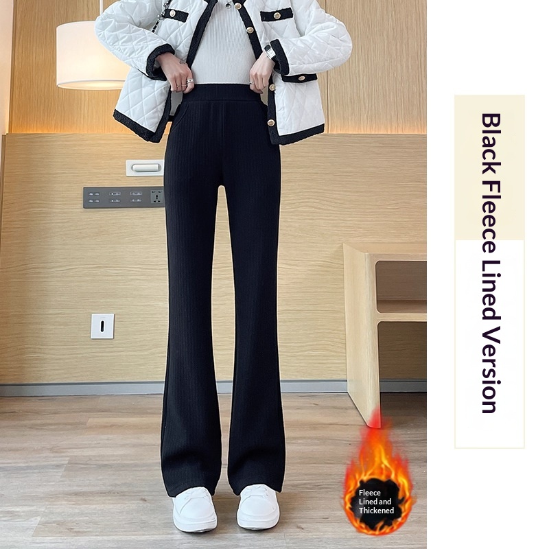 Chenille Wide-leg Pants For Women Extra-thick Version