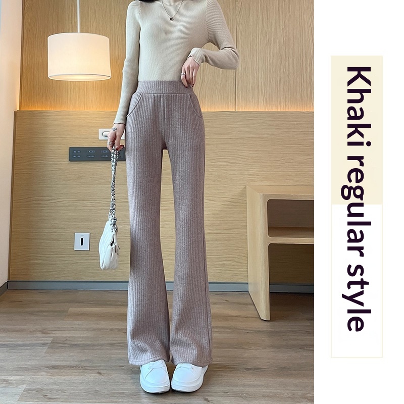 Chenille Wide-leg Pants For Women Extra-thick Version