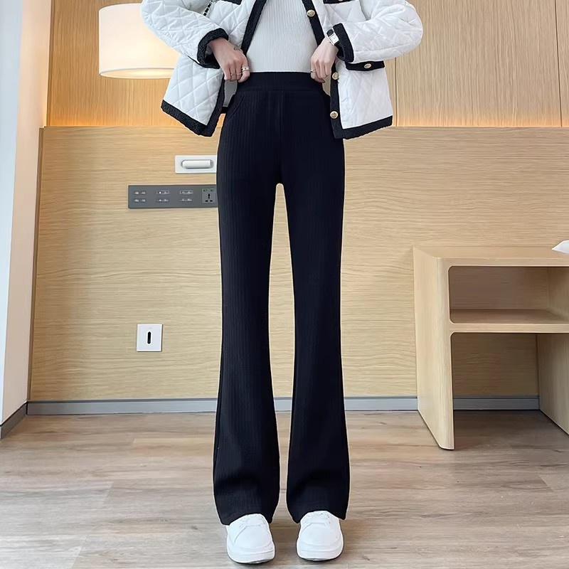 Chenille Wide-leg Pants For Women Extra-thick Version