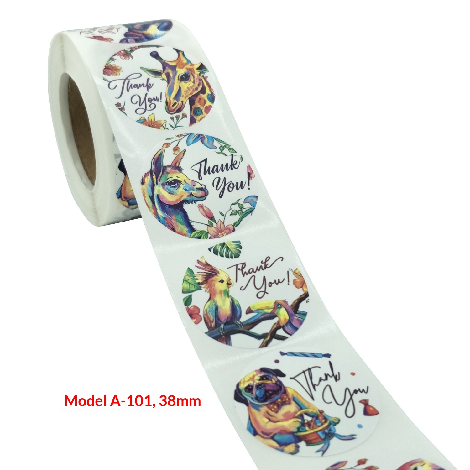 Floral And Animal Adhesive Stickers