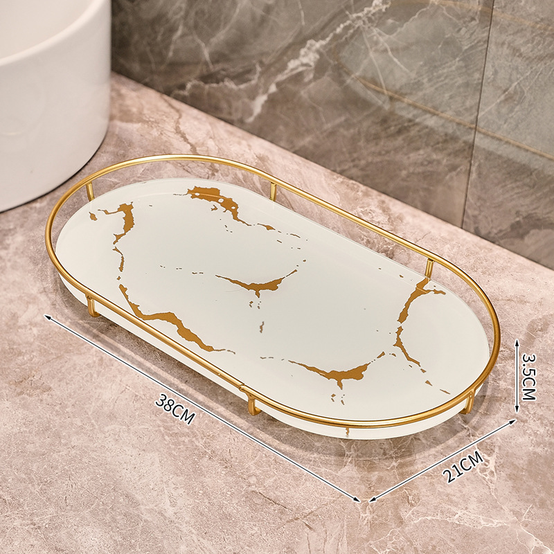 Light-luxury Bathroom Shelf Tray