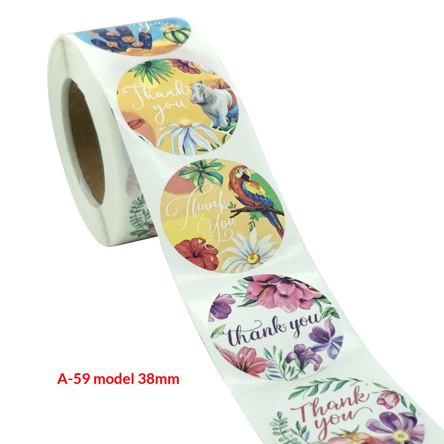 Floral And Animal Adhesive Stickers