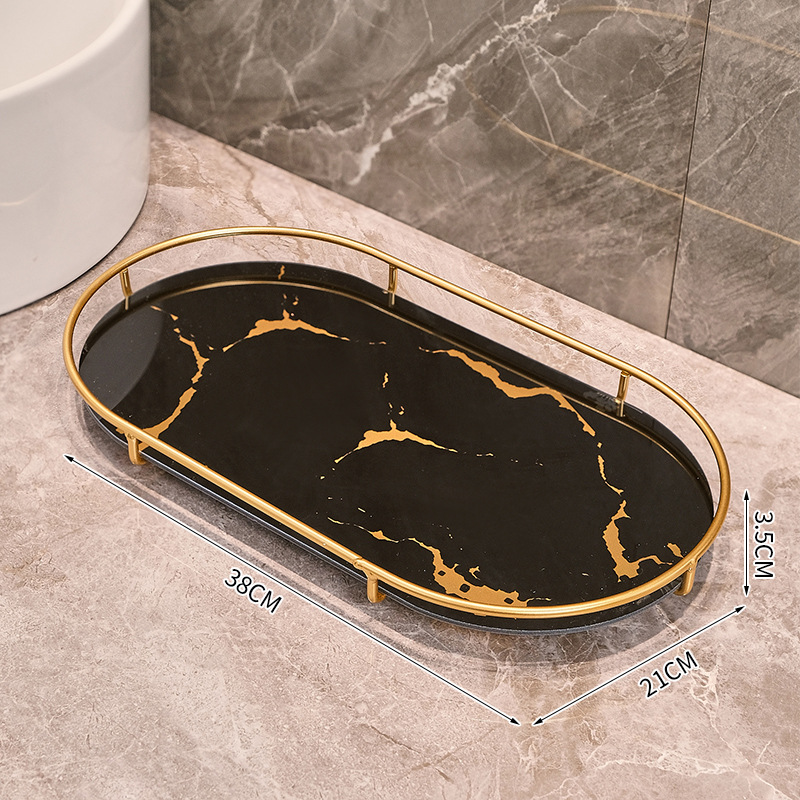 Light-luxury Bathroom Shelf Tray