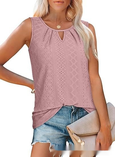 Womens Loose-fitting Casual Sleeveless Top