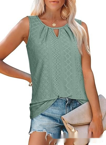 Womens Loose-fitting Casual Sleeveless Top