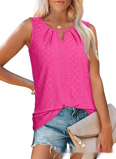 Womens Loose-fitting Casual Sleeveless Top