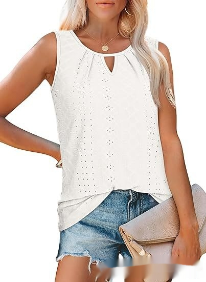 Womens Loose-fitting Casual Sleeveless Top