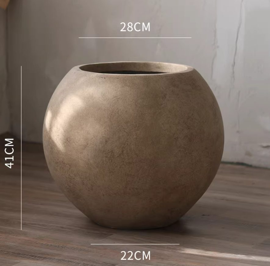 Plant Landing Round Large Flower Pot Decorative Vase