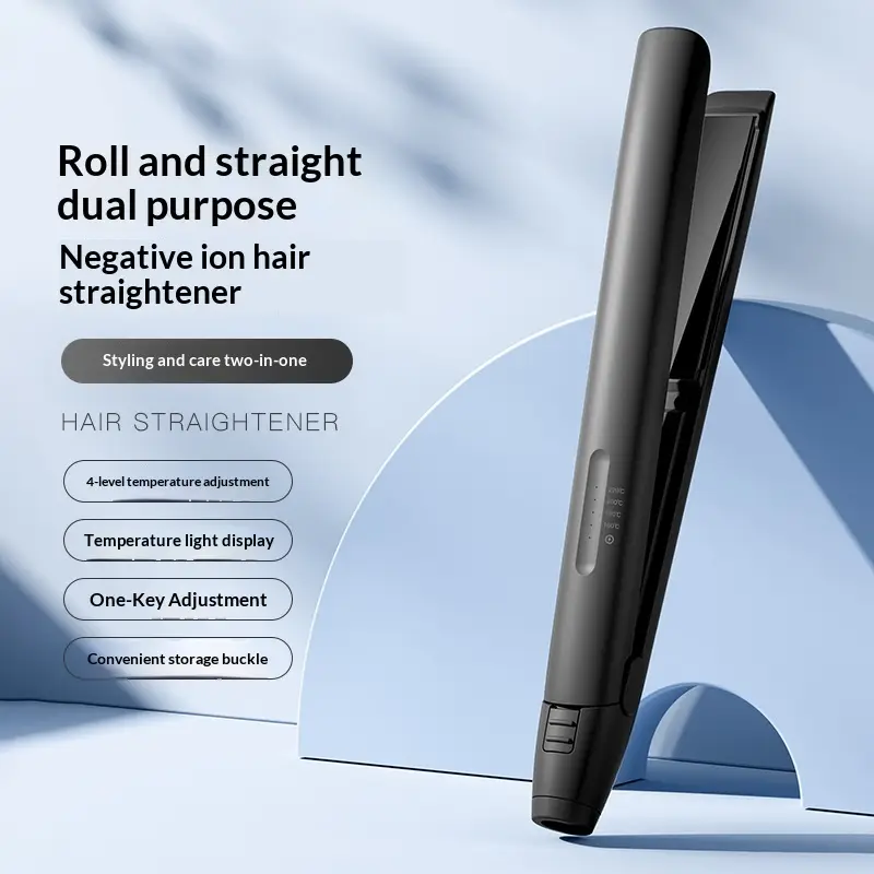 Straightening And Curling Hair Tool For Creating A Lob Long Bob Hairstyle