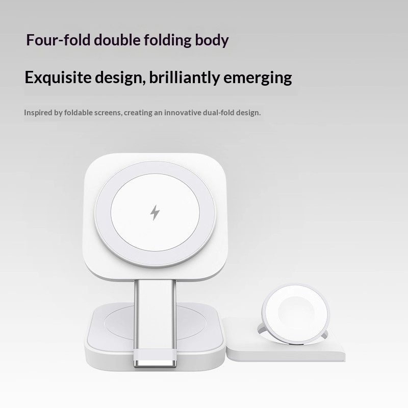 3-in-1 Wireless Charger With Magnetic Fast Charging, Portable