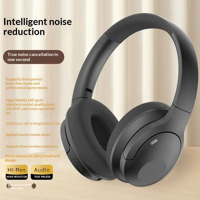 New ANC Active Noise-canceling Over-ear Headphones