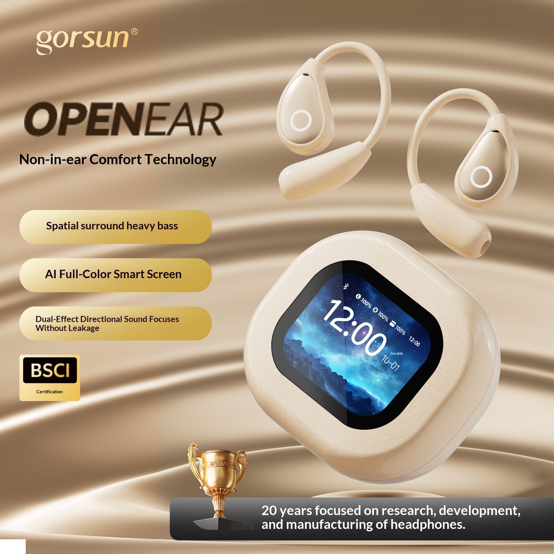 Air-conduction Open-style Wireless Bluetooth Earphones