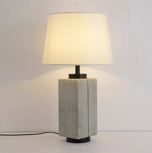 Minimalist Leather Table Lamp Light Luxury Modern Art Desk Lamp For Living Room Bedroom