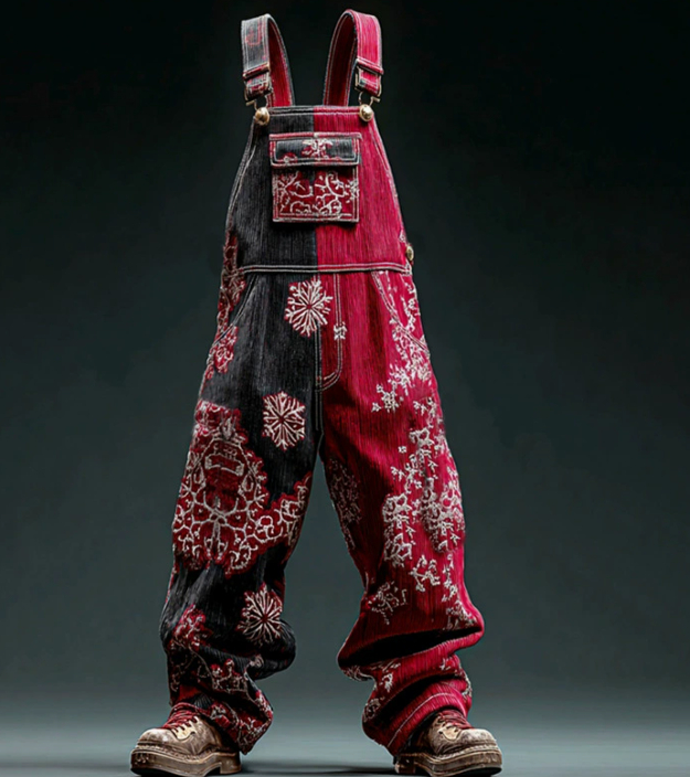 Versatile Straight Leg Denim Overalls