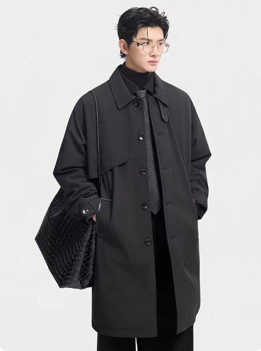 Men's Mid-Length Down Jacket For Winter