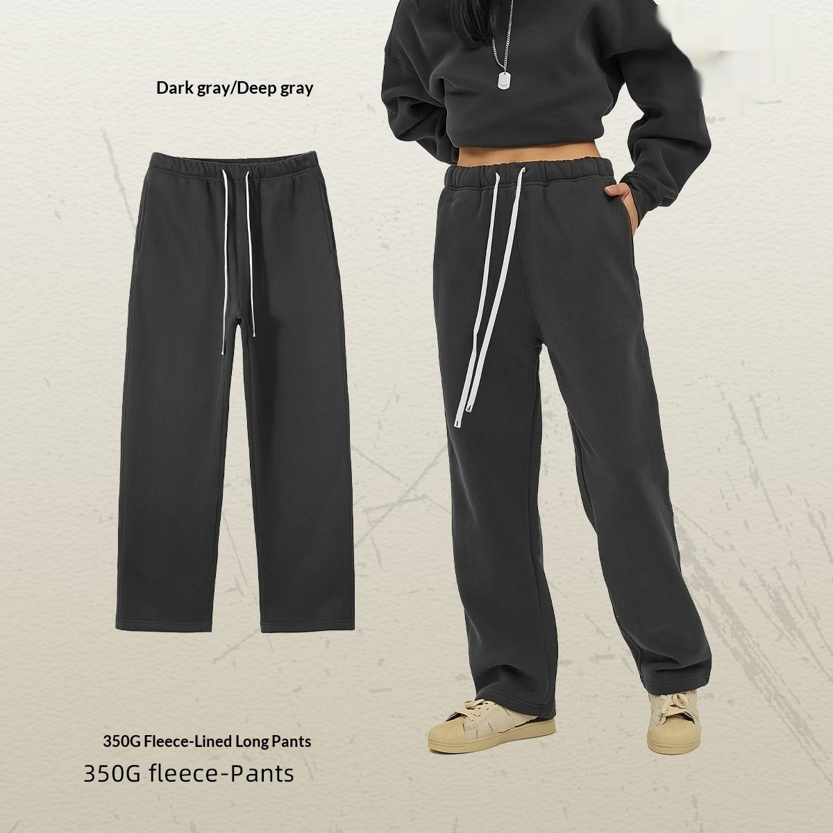 Mens Loose-Fit Fleece Lined Sweatpants