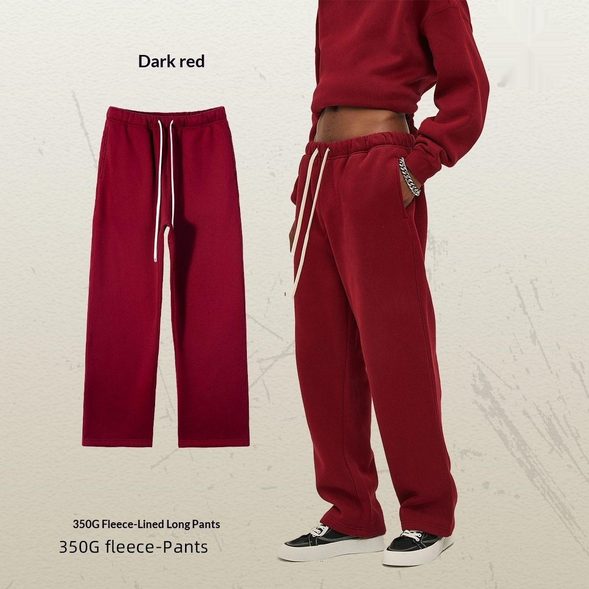 Mens Loose-Fit Fleece Lined Sweatpants