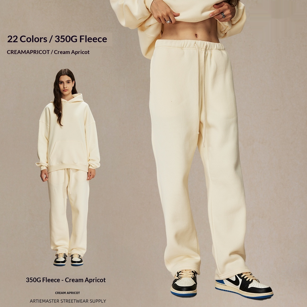 Mens Loose-Fit Fleece Lined Sweatpants