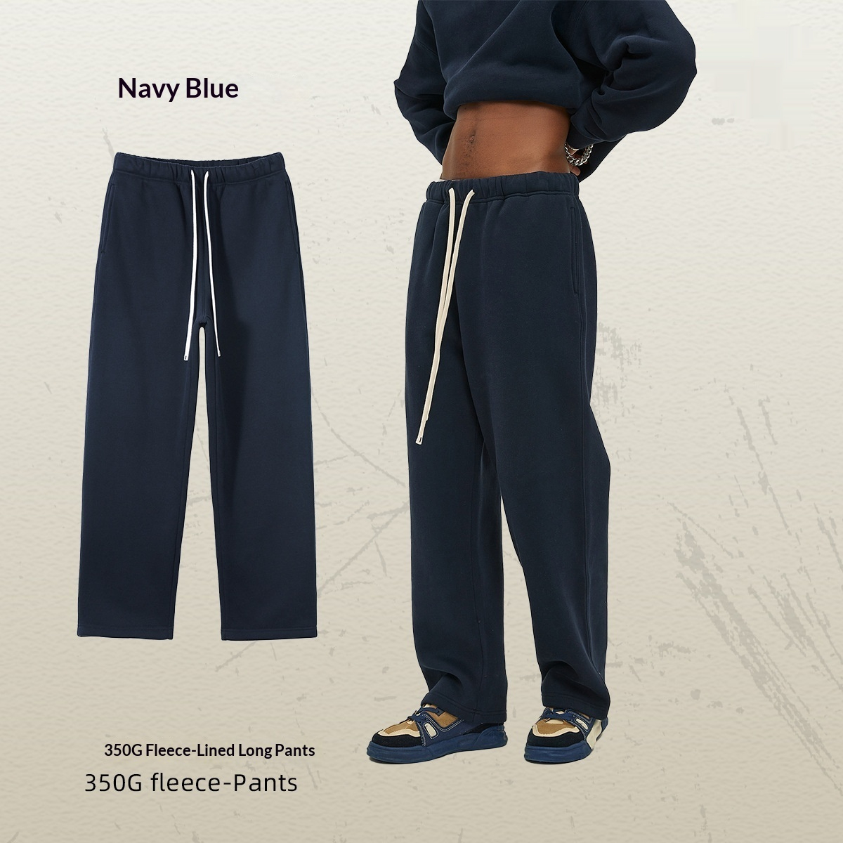 Mens Loose-Fit Fleece Lined Sweatpants