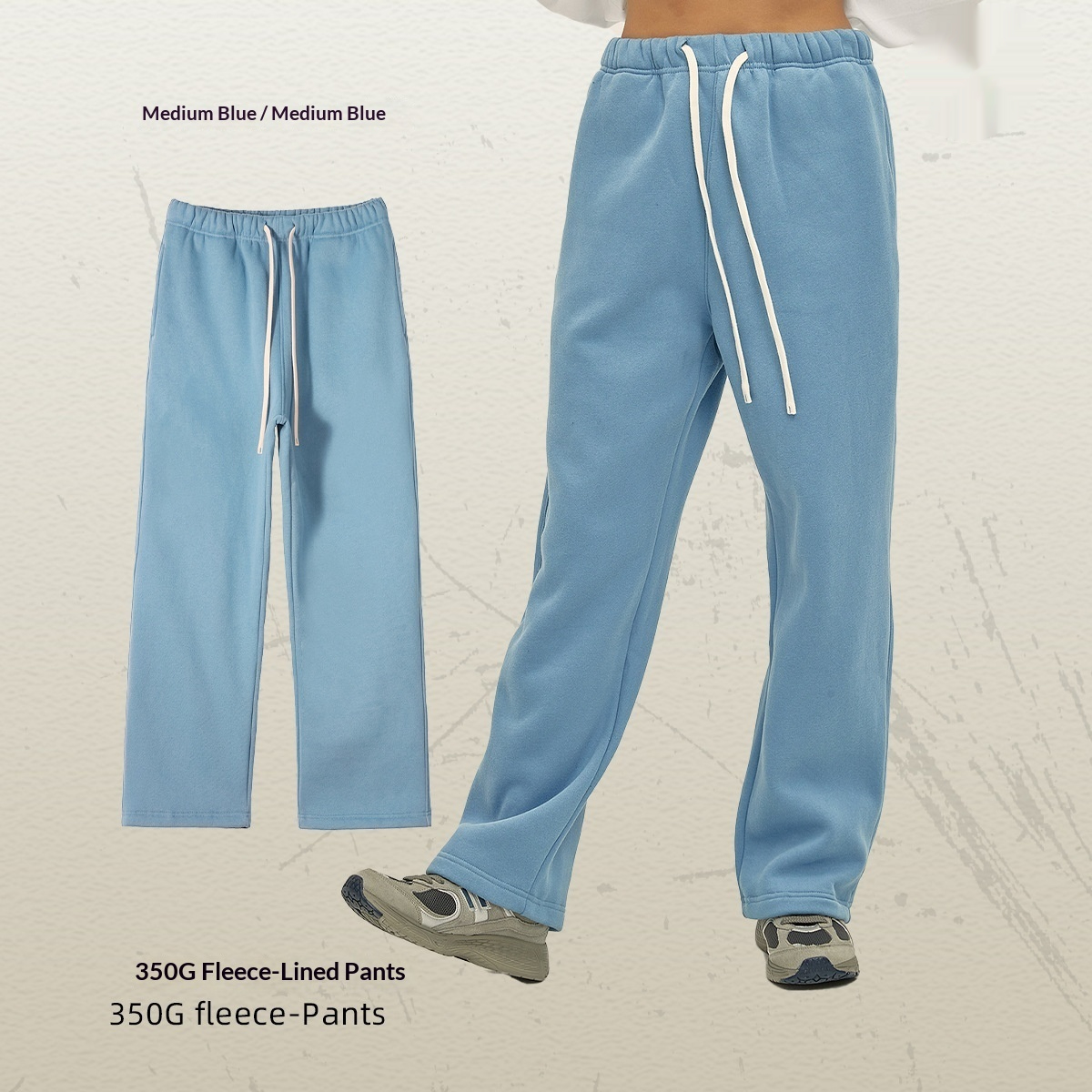 Mens Loose-Fit Fleece Lined Sweatpants