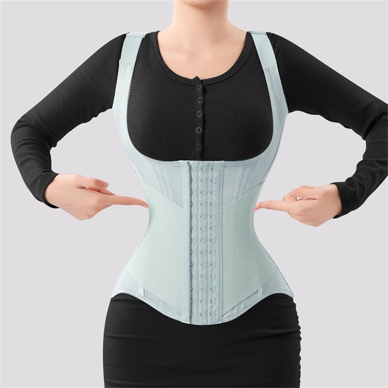 Vest With A Cinched Waist Made From Breathable Mesh Fabric To Support A Straight Back