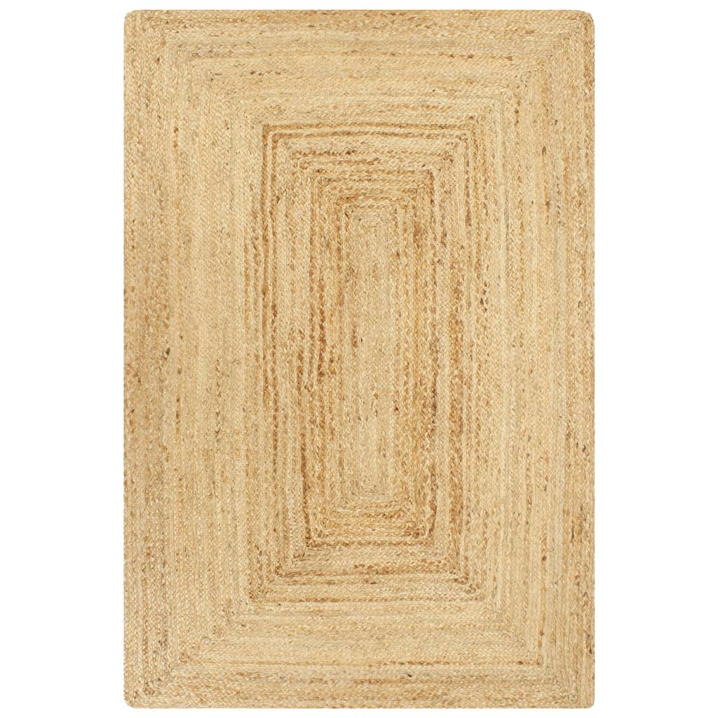 Handmade Fully Tufted Double-sided Non-slip Natural Jute Rug With No Adhesive