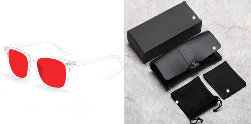 Anti-blue Light UV Protection Red Light Glasses - Image 19