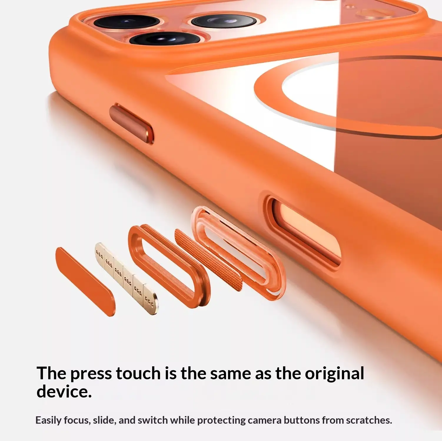 Premium Semi-transparent Magnetic Shockproof Phone Case