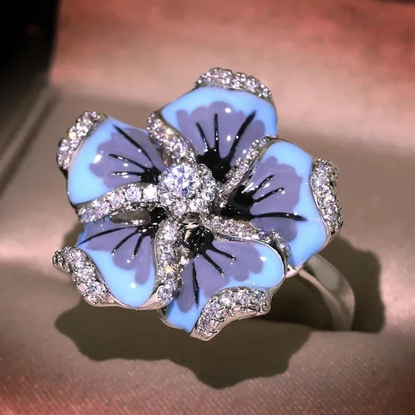 Fashionable Zircon Flower All-Match Bracelet