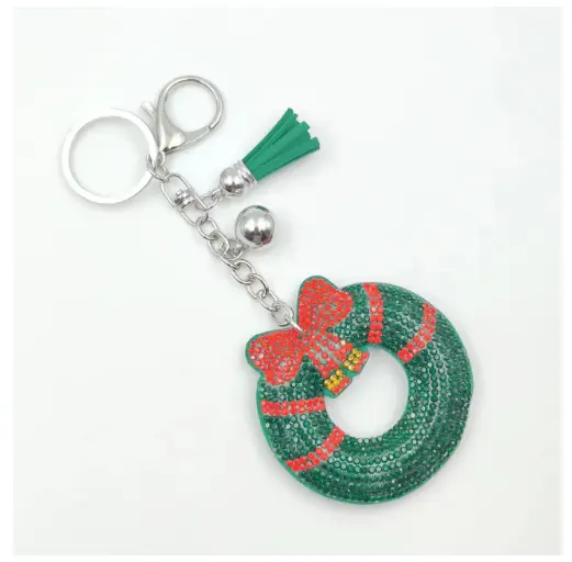 Christmas Series Hot Rhinestone Key Chain Accessories