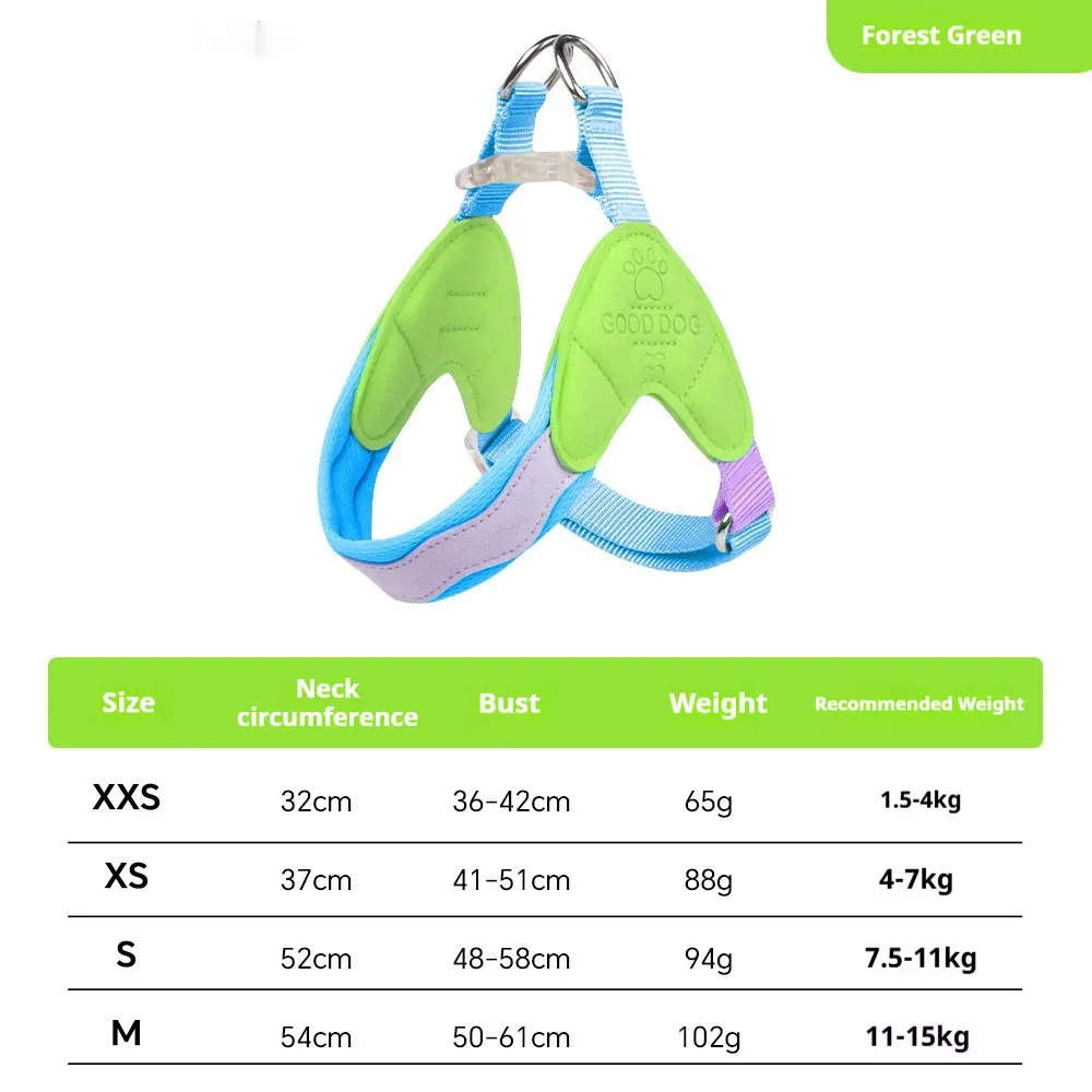 Dog Harness Vest-style Leash, Dopamine Dog