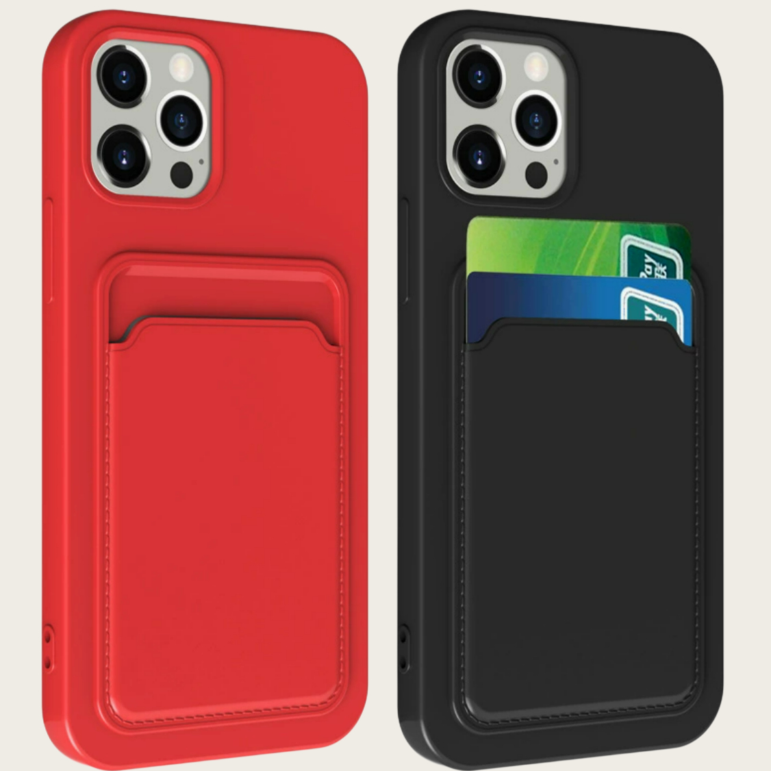 All-in-one Frosted Cardholder Phone Case