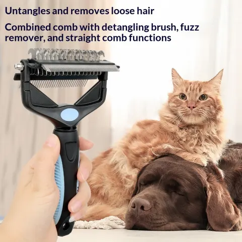 Pet Comb Multifunctional 3-in-1 Detangling Brush for Cats