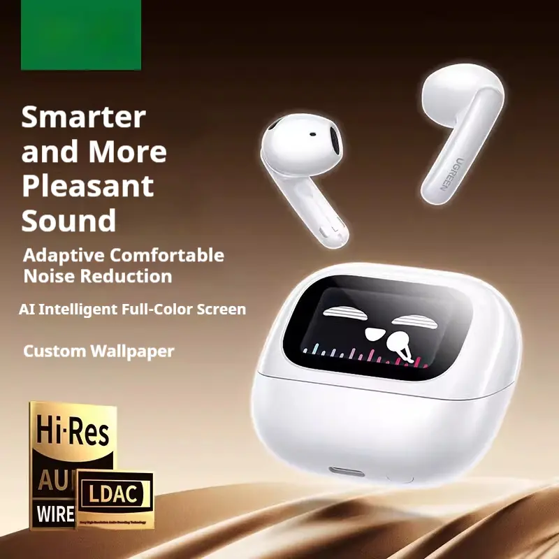 Active Noise-Canceling Semi-In-Ear Bluetooth Earbuds