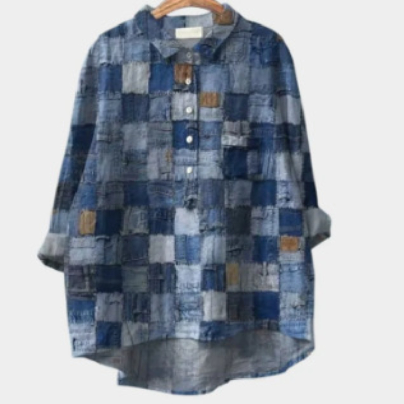 Womens Stretchy Printed Hawaiian-Style Long-Sleeve Cardigan Shirt