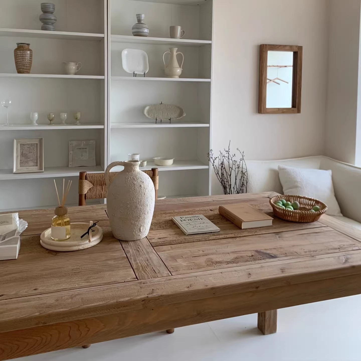 Ceramic Tabletop Vase with Handle