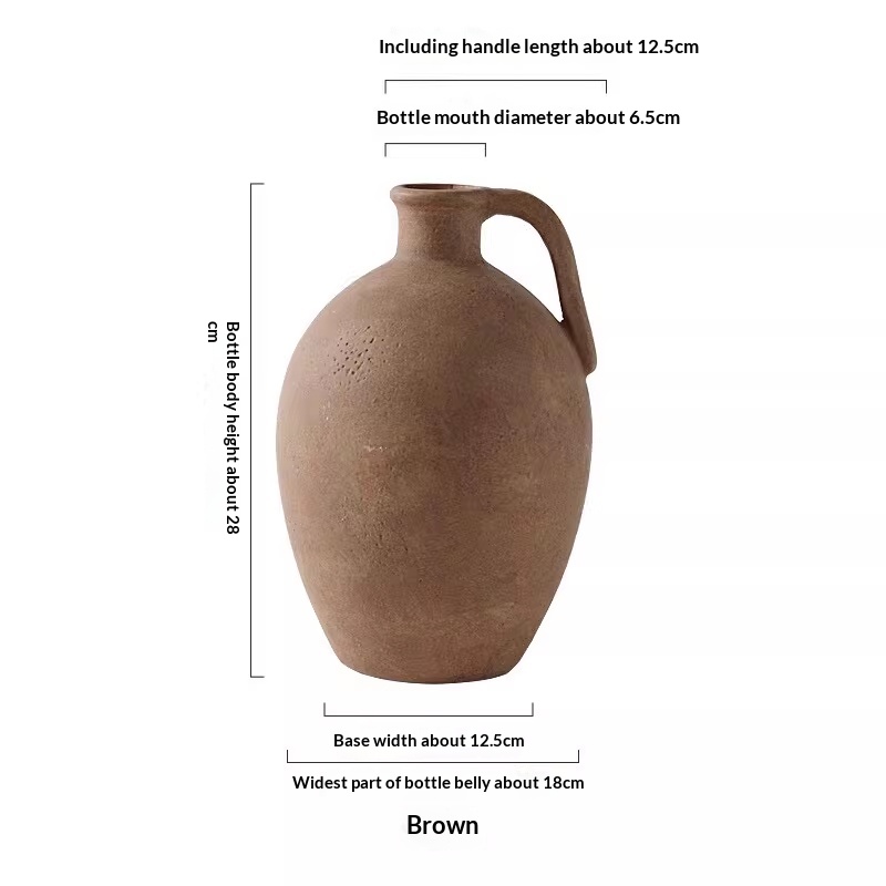 Ceramic Tabletop Vase with Handle, picture 5 of 5