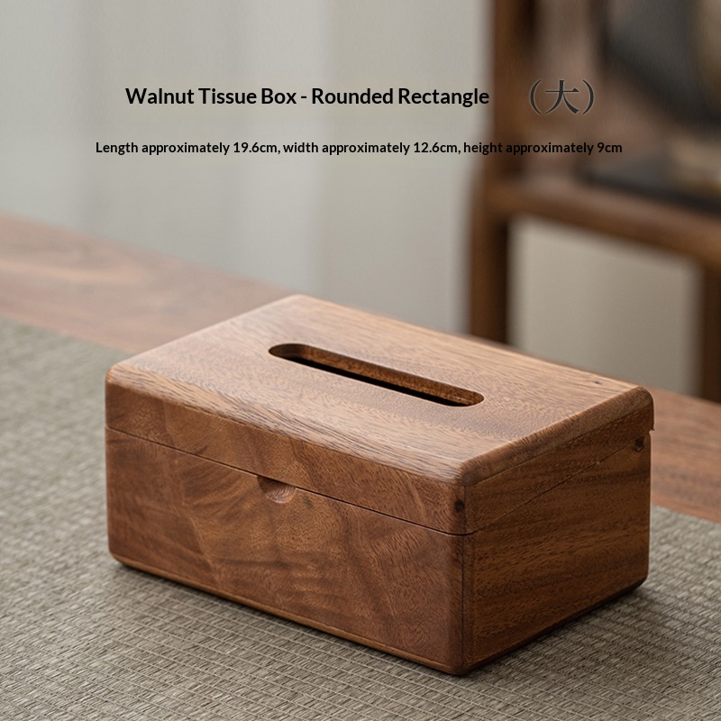 Walnut Tissue Box Living Room Chinese-style Napkin Holder