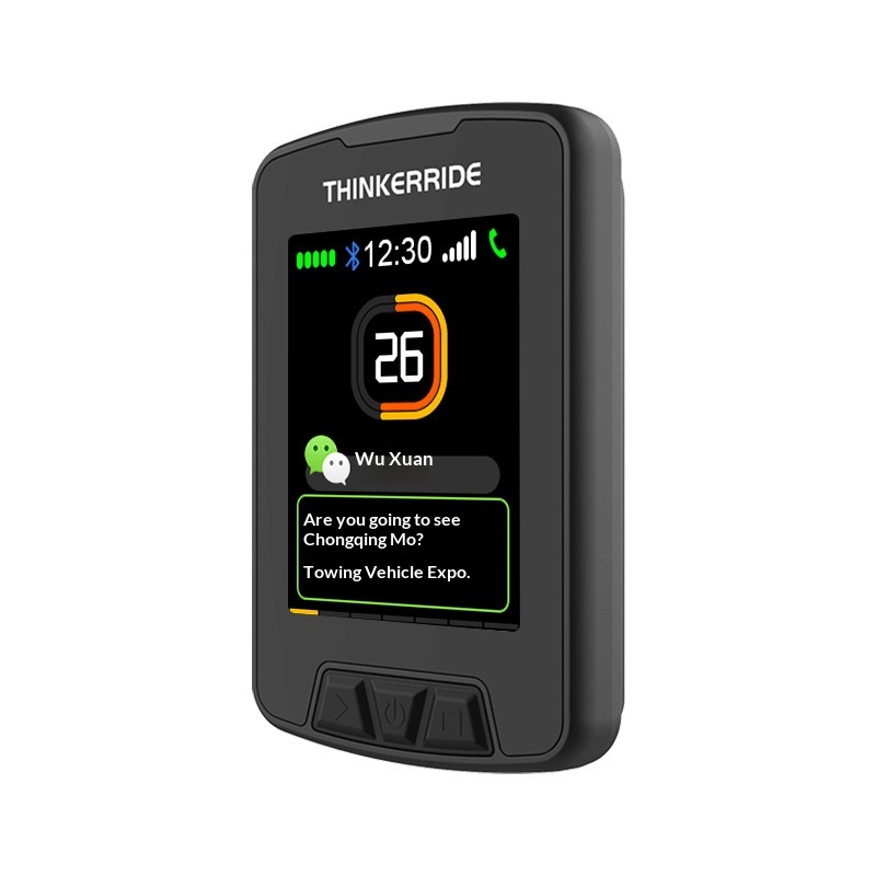 Smart Bike Computer With A Large Color Display Offering Mobile App Connectivity For Cycling Navigation