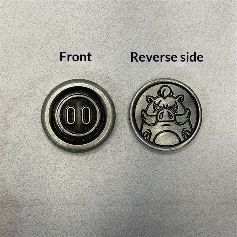 Metal Clacking Coin Stress Relief Toy EDC Fidget Popper For Anxiety Relief - Blind Box Gift For Teens And Adults Satisfying Click Sound Sensory Tool