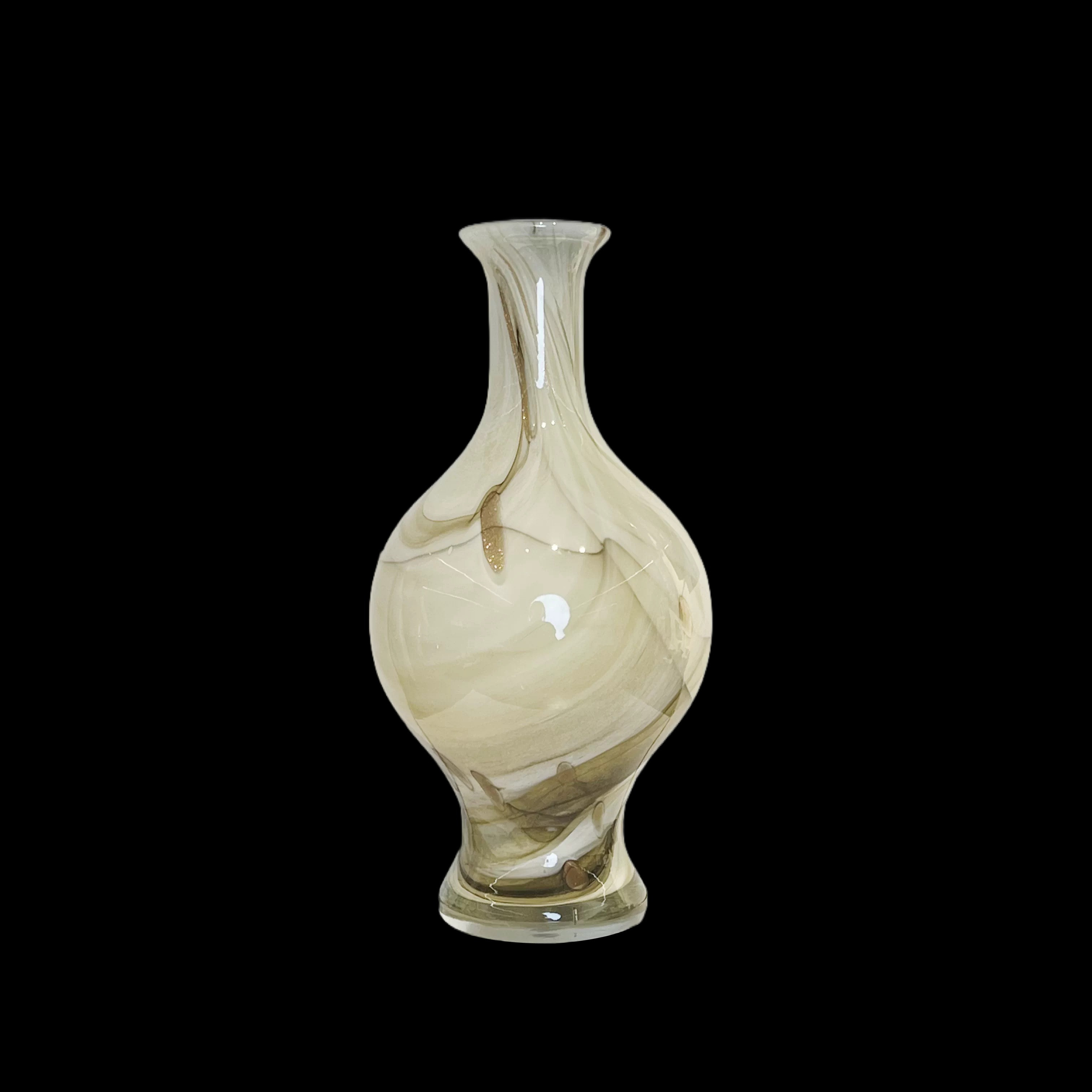 Embossed Glass Flower Vase
