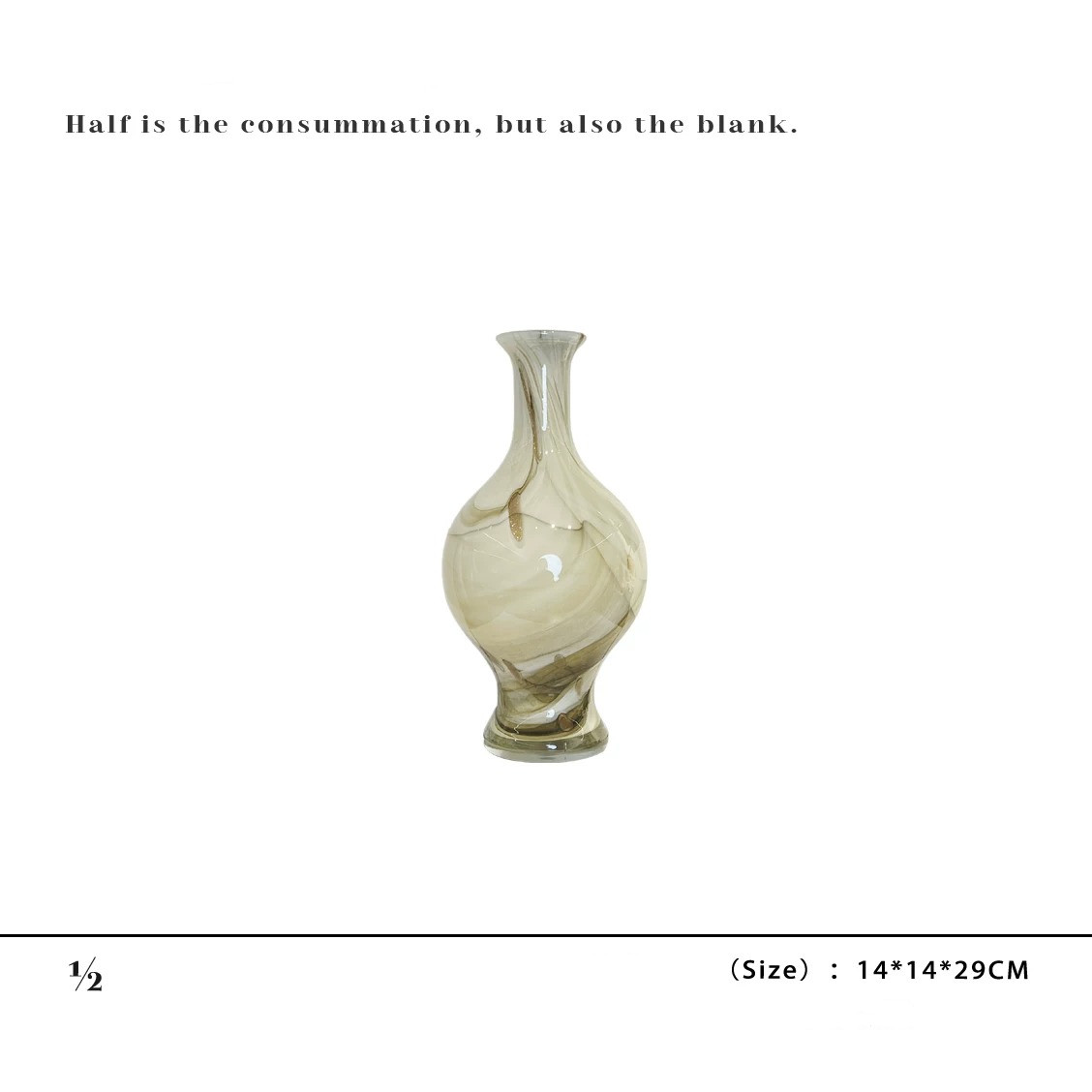 Embossed Glass Flower Vase, picture 3 of 3