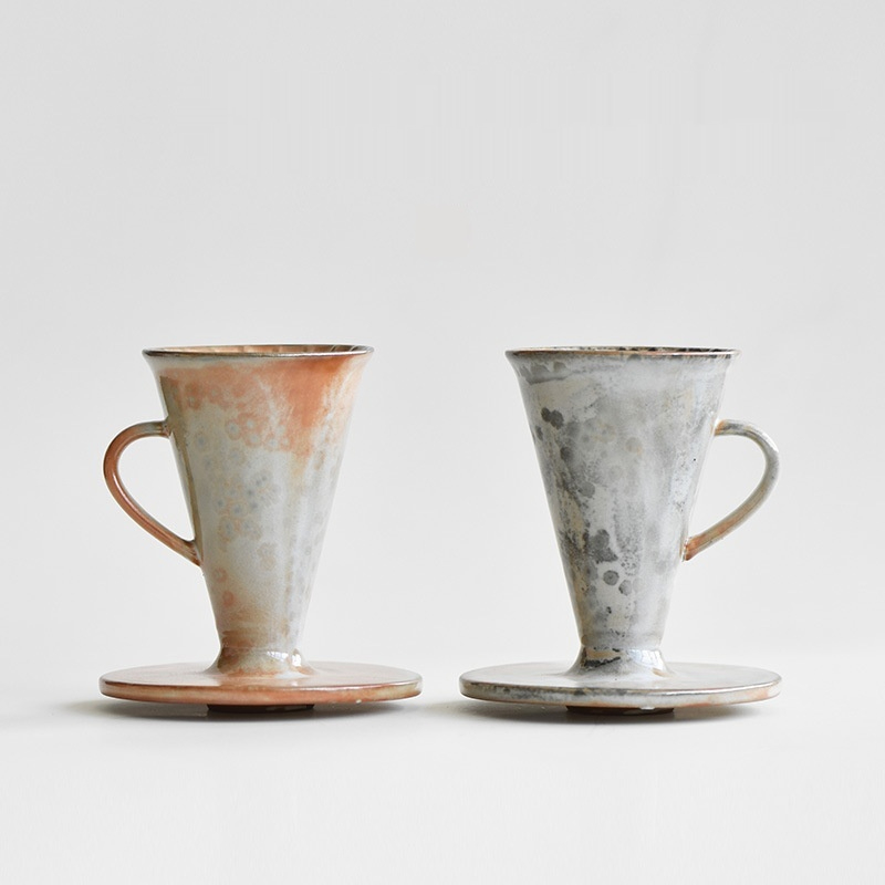 Handle coffee dripper ceramic pour-over coffee maker (wild